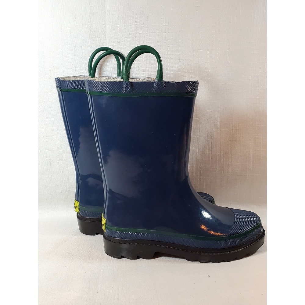 Western Chief Firechief 2 Navy Rain Boots Kids Size 12 Waterproof